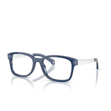 Occhiali da vista Moncler ME2006 3014 blue opalescent - tre quarti