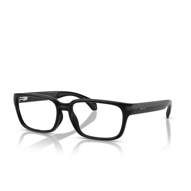 Moncler ME3001 Eyeglasses 5001 shiny black - three-quarters view