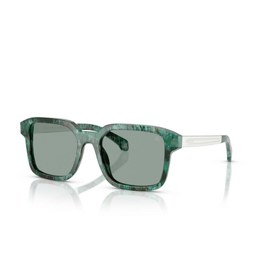 Occhiali da sole Moncler QUADERNA 301282 havana green - tre quarti