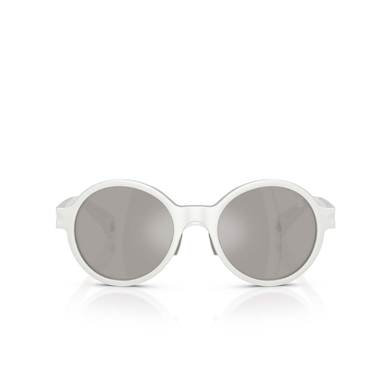 Lunettes de vue Moncler RONDO 10156G matte silver - 1/3