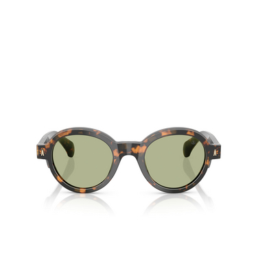 Lunettes de vue Moncler RONDOSA 300682 brown green havana - Vue de face