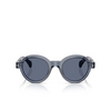 Lunettes de vue Moncler RONDOSA 300772 shiny transparent blue - Vignette du produit 1/3