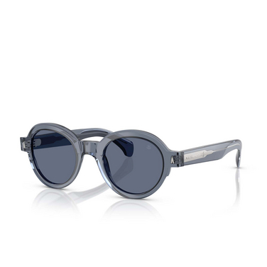 Occhiali da vista Moncler RONDOSA 300772 shiny transparent blue - tre quarti