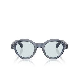 Moncler RONDOSA Eyeglasses 300T72 shiny transparent blue