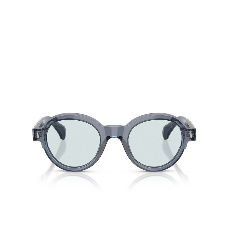 Moncler RONDOSA Eyeglasses 300T72 shiny transparent blue - 1/3