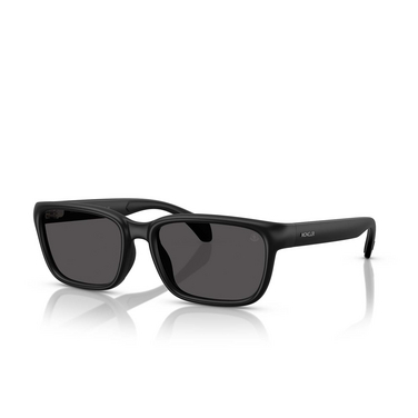 Gafas de sol Moncler SLICKA 500687 matte black - Vista tres cuartos