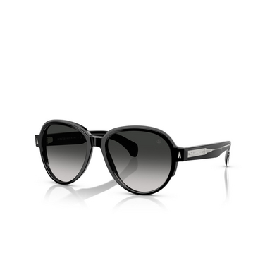 Gafas graduadas Moncler SWANSPAN 30013C shiny black - Vista tres cuartos