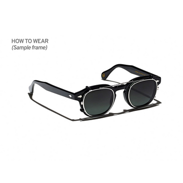 Accesorios Moscot CLIPTOSH SILVER - Vista tres cuartos