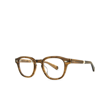 Mr. Leight JAMES C Eyeglasses MRRYE-WG marbled rye-white gold - three-quarters view