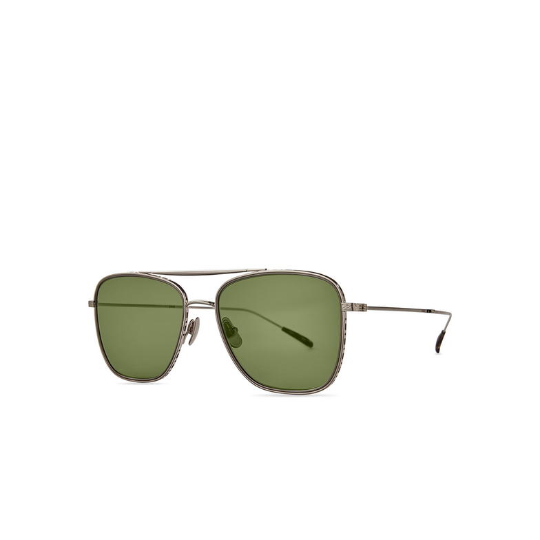 Mr. Leight NOVARRO S Sunglasses 12KG-MPL/GRN 12k white gold-maple/green - 2/3