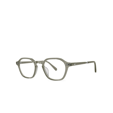 Mr. Leight RELL II C Eyeglasses HUN-MPLT hunter-matte platinum - three-quarters view