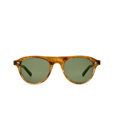 Mr. Leight STAHL S Sunglasses MRRYE-ATG/GRN marbled rye-antique gold/green - front view