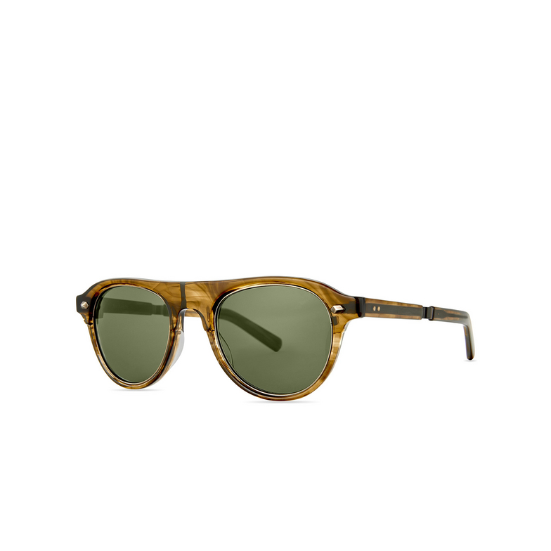 Mr. Leight STAHL S Sunglasses MRRYE-ATG/GRN marbled rye-antique gold/green - 2/3