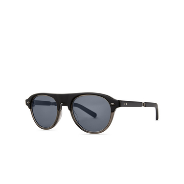 Mr. Leight STAHL S Sunglasses STOL-GM/BLUOPL stone laminate-gunmetal/blue opal - three-quarters view