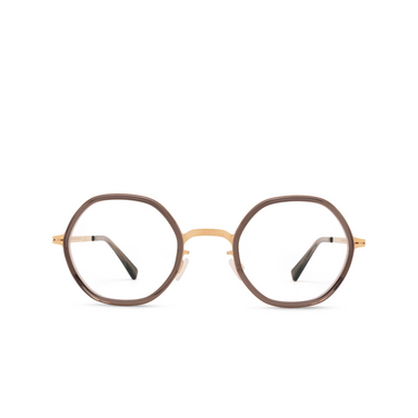 Mykita ALYA Eyeglasses 653 a83-champagne gold/clear ash - front view