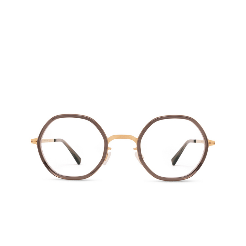 Lunettes de vue Mykita ALYA 653 a83-champagne gold/clear ash - 1/4