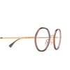 Occhiali da vista Mykita ALYA 653 a83-champagne gold/clear ash - anteprima prodotto 3/4