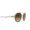 Lunettes de soleil Mykita ARTURO SUN 370 a92-shiny silver / galapagos - Vignette du produit 3/4