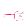 Mykita ARVO Eyeglasses 151 silver/neon pink - product thumbnail 3/4