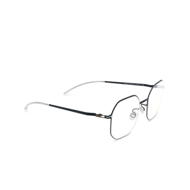 Mykita CAT Eyeglasses 289 shiny graphite/indigo - three-quarters view