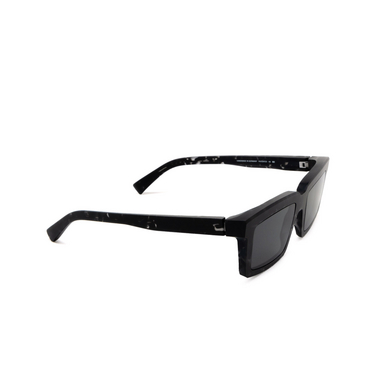 Mykita DAKAR Sunglasses 801 c178-chilled raw black havana/ - three-quarters view
