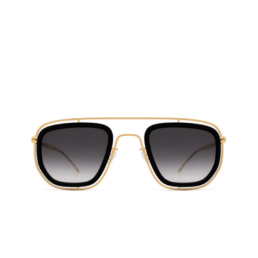 Mykita FERLO Sunglasses 585 mh7-pitch black/glossy gold - front view