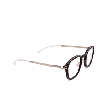 Mykita FIR Korrektionsbrillen 584 mh49-pitch black/matte silver - Dreiviertelansicht