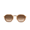 Lunettes de soleil Mykita GIA SUN 796 a80 champagne gold/galapagos - Vignette du produit 1/4