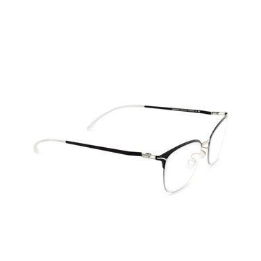 Mykita HOLLIS Eyeglasses 052 silver/black - three-quarters view