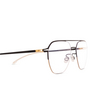 Mykita IMBA Eyeglasses 167 gold/jet black - product thumbnail 3/4