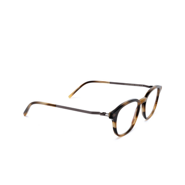 Mykita YURA Eyeglasses 792 c175 striped brown/mocca - three-quarters view