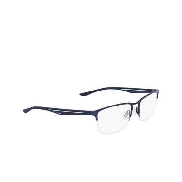 Nike 4313 Eyeglasses 410 satin navy - three-quarters view