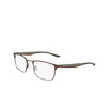 Occhiali da vista Nike 4314 212 satin walnut - anteprima prodotto 3/4