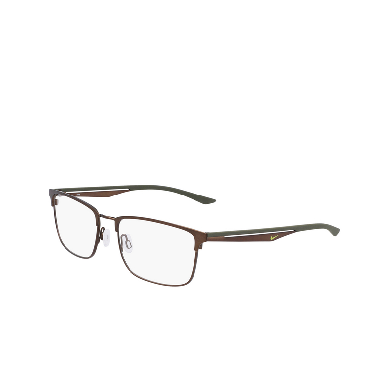 Lunettes de vue Nike 4314 212 satin walnut - 3/4