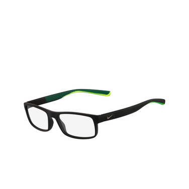 Gafas graduadas Nike 7090 010 matte black / matte crystal v - Vista tres cuartos