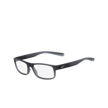 Gafas graduadas Nike 7090 070 matte dark grey / clear - Vista tres cuartos