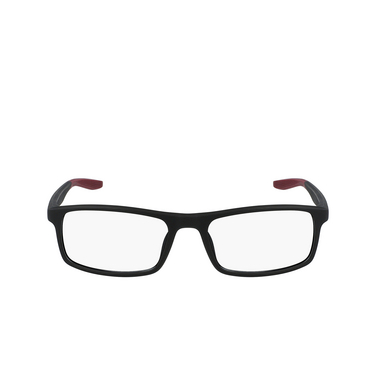 Nike 7119 Eyeglasses 012 matte black / dark beetroot - front view