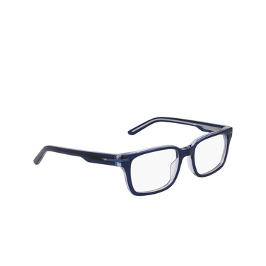 Nike 7174 Eyeglasses 406 navy / blue laminate - three-quarters view