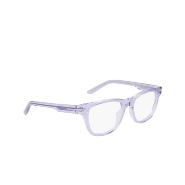 Nike 7176 Eyeglasses 557 lilac bloom / crystal laminate - three-quarters view