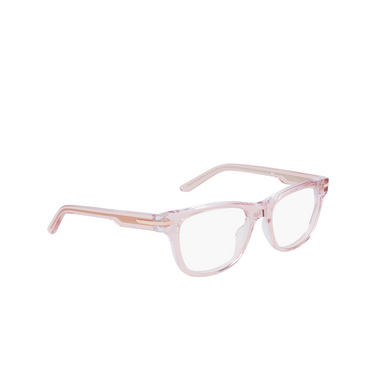 Nike 7176 Eyeglasses 689 blush / crystal laminate - three-quarters view