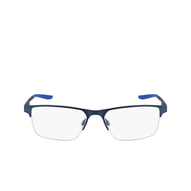 Nike 8045 Eyeglasses 416 brushed thunder blue / racer - front view