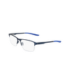 Nike 8045 Eyeglasses 416 brushed thunder blue / racer - product thumbnail 3/4