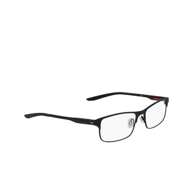 Gafas graduadas Nike 8046 007 satin black / black - Vista tres cuartos