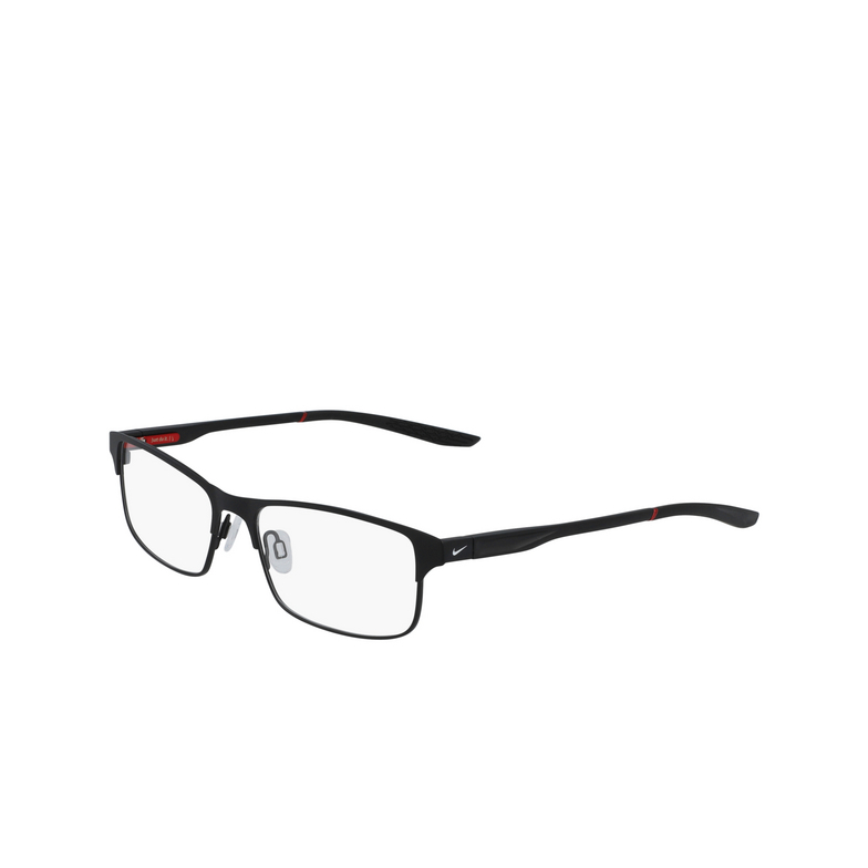 Nike 8046 Eyeglasses 007 satin black / black - 3/4