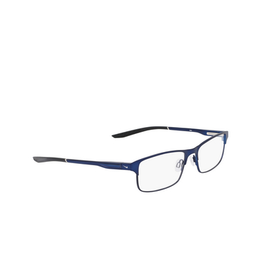 Nike 8046 Eyeglasses 401 satin navy / black - three-quarters view