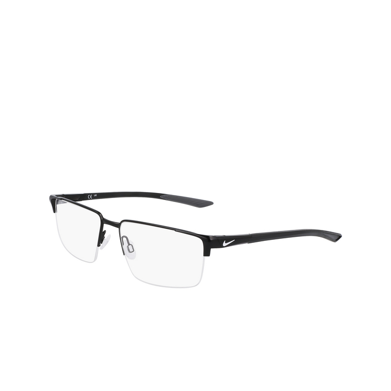 Nike 8054 Eyeglasses 001 satin black / matte black - 3/4