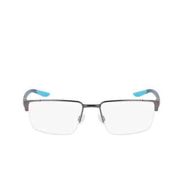 Lunettes de vue Nike 8054 074 satin gunmetal / matte blue - Vue de face