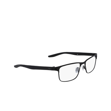 Gafas graduadas Nike 8130 001 satin black - Vista tres cuartos