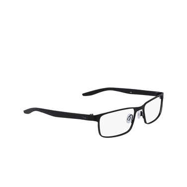 Gafas graduadas Nike 8131 001 satin black - Vista tres cuartos