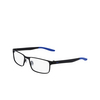 Gafas graduadas Nike 8131 008 satin black / racer blue - Miniatura del producto 3/4